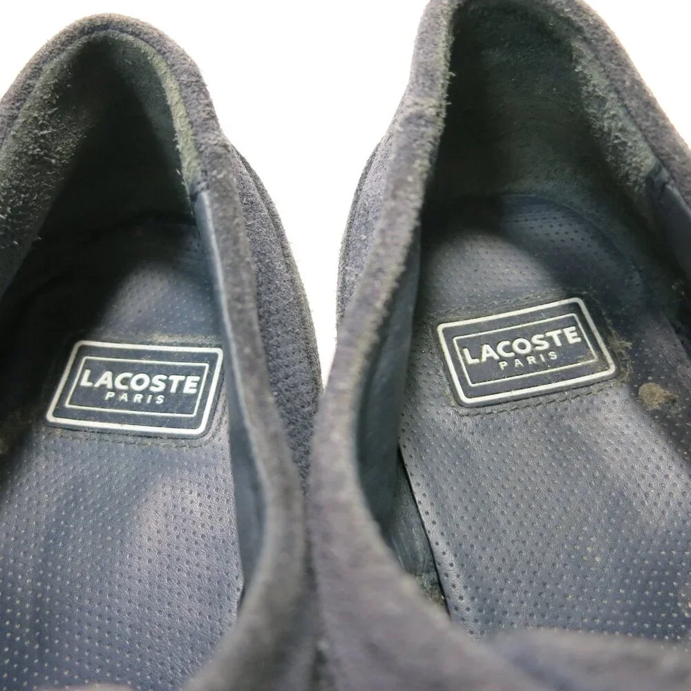 Lacoste Paris Men Suede Leather Casual Oxford Comfortable Footwear Shoes Sz 10.5